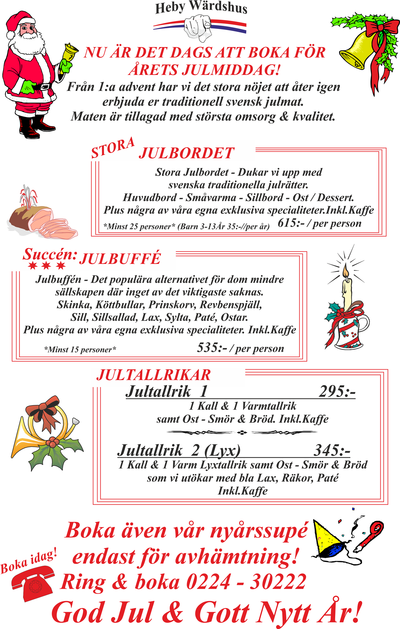 JULBORD Heby Wärdshus